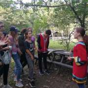 ILS 7th graders visit ancient sites and dwellings