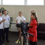 A team of young journalists started working in the TV studio of the International Linguistic School