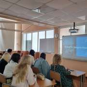 IB Students of 11th and 12th grade had an online talk with the representative of the University of British Columbia, Vancouver