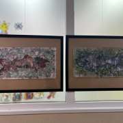 A new exhibition of creative works by students of the International Linguistic School was opened in the hall of the school