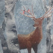 8th grade student of the International Linguistic School Yana Polyakova took the II place in the final exhibition-contest of students of the Art school