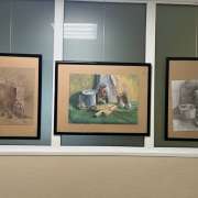A new exhibition of creative works by students of the International Linguistic School was opened in the hall of the school