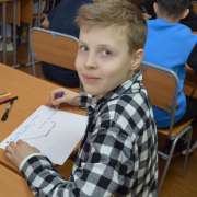 Fifth-graders of the International Linguistic School study the Athenian Theater and create intelligence maps.