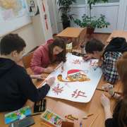 Whiskered and striped: students of the International Linguistic School celebrate the Eastern New Year