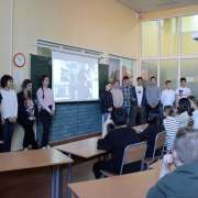 Students of 7th and 8th grades of the International Linguistic School continued the project “The Cultural Heritage of Vladivostok" with presentations for 5th and 6th graders