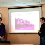 Students of 7th and 8th grades of the International Linguistic School continued the project “The Cultural Heritage of Vladivostok" with presentations for 5th and 6th graders
