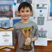 2nd grade student of the International Linguistic School Sevastyan Ten took first place in the karting competition for the Far Eastern Federal District Cup