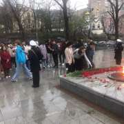 Students of the International Linguistic School visited places of military glory in Primorye