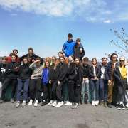 Students of the International Linguistic School visited places of military glory in Primorye