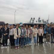 Students of the International Linguistic School visited places of military glory in Primorye