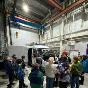 Fifth grade students of the International Linguistic School went on an excursion to the search and rescue team of the Ministry of Emergency Situations