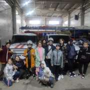 Fifth grade students of the International Linguistic School went on an excursion to the search and rescue team of the Ministry of Emergency Situations