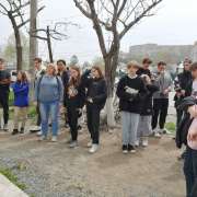 Students of the International Linguistic School visited places of military glory in Primorye