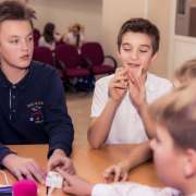 The fifth grades of the International Linguistic School opened a series of intellectual games Game Club 